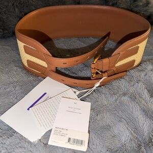 Zimmerman raffia belt